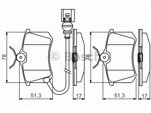 BOSCH 0 986 495 239 stabdžių trinkelių rinkinys, diskinis stabdys 
 Techninės priežiūros dalys -> Papildomas remontas
1K0 698 451 A, 6Q0 698 451 B, 4254 67