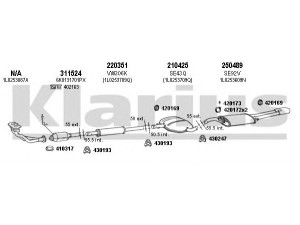 KLARIUS 790110E išmetimo sistema 
 Išmetimo sistema -> Išmetimo sistema, visa