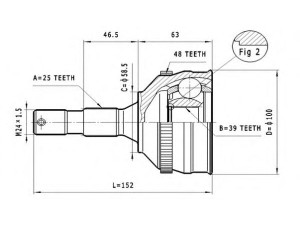 STATIM C.114 jungčių komplektas, kardaninis velenas 
 Ratų pavara -> Sujungimai/komplektas
3273-Z8