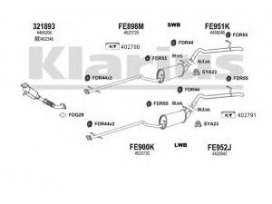 KLARIUS 361671U išmetimo sistema 
 Išmetimo sistema -> Išmetimo sistema, visa