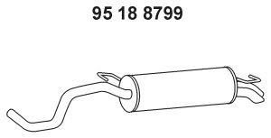 EBERSPÄCHER 95 18 8799 galinis duslintuvas 
 Išmetimo sistema -> Duslintuvas
6Q9.253.609 AE, 6Q9.253.609 AF