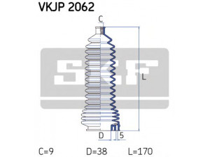 SKF VKJP 2062 gofruotoji membrana, vairavimas 
 Vairavimas -> Gofruotoji membrana/sandarinimai
60 00 025 497, 77 01 469 566, 77 01 470 753
