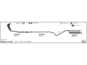 IMASAF 524000261 išmetimo sistema 
 Išmetimo sistema -> Išmetimo sistema, visa