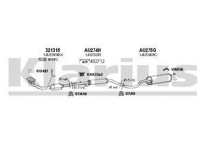 KLARIUS 931213U išmetimo sistema