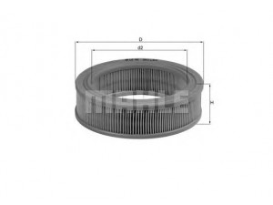 KNECHT LX 48 oro filtras 
 Filtrai -> Oro filtras
1739548, 2120216, 2206376, 2463980