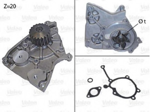 VALEO 506400 vandens siurblys 
 Aušinimo sistema -> Vandens siurblys/tarpiklis -> Vandens siurblys
E92Z8501A, F02Z8501A, 8AH2-15-010B