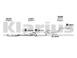 KLARIUS 600406E išmetimo sistema