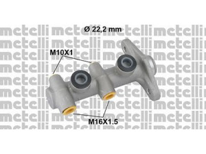 METELLI 05-0815 pagrindinis cilindras, stabdžiai 
 Stabdžių sistema -> Pagrindinis stabdžių cilindras
58510-25000