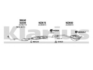KLARIUS 600347U išmetimo sistema 
 Išmetimo sistema -> Išmetimo sistema, visa