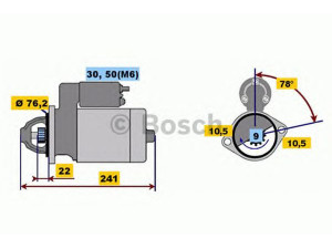 BOSCH 0 001 108 150 starteris