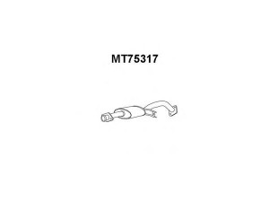 VENEPORTE MT75317 priekinis duslintuvas 
 Išmetimo sistema -> Duslintuvas
MB679944