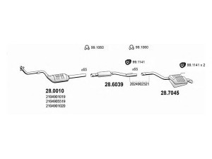 ASSO ART1373 išmetimo sistema 
 Išmetimo sistema -> Išmetimo sistema, visa