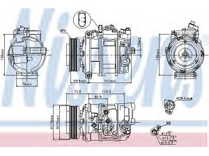 NISSENS 89092 kompresorius, oro kondicionierius 
 Oro kondicionavimas -> Kompresorius/dalys
01D00324, 4B0260805H, 8E0.260.805 F