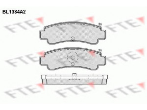 FTE BL1384A2 stabdžių trinkelių rinkinys, diskinis stabdys 
 Techninės priežiūros dalys -> Papildomas remontas
44060-50A86, 44060-58Y85, 44060-58Y86