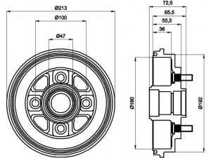 HELLA PAGID 8DT 355 300-281 stabdžių būgnas 
 Stabdžių sistema -> Būgninis stabdys -> Stabdžių būgnas
4240387703, 4240387703000