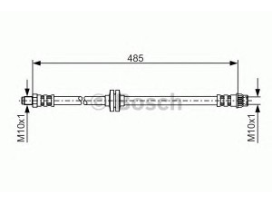 BOSCH 1 987 476 827 stabdžių žarnelė 
 Stabdžių sistema -> Stabdžių žarnelės
82 00 129 954, 82 00 597 210