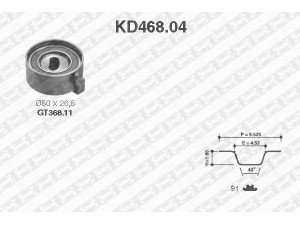 SNR KD468.04 paskirstymo diržo komplektas 
 Techninės priežiūros dalys -> Papildomas remontas
13070-01B00