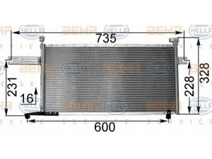 HELLA 8FC 351 300-731 kondensatorius, oro kondicionierius 
 Oro kondicionavimas -> Kondensatorius
92110-6F600