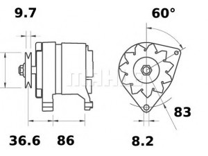 MAHLE ORIGINAL MG 427 kintamosios srovės generatorius 
 Elektros įranga -> Kint. sr. generatorius/dalys -> Kintamosios srovės generatorius
5 007 074, 76 BB 10300 KD, 77 FB 10300 KB