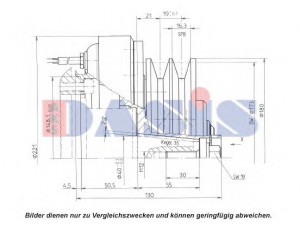 AKS DASIS 851123N magnetinė sankaba, oro kondicionieriaus kompresorius