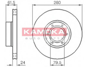 KAMOKA 1032134 stabdžių diskas 
 Stabdžių sistema -> Diskinis stabdys -> Stabdžių diskas
9160398, 77 00 302 128