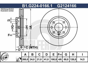 GALFER B1.G224-0166.1 stabdžių diskas 
 Dviratė transporto priemonės -> Stabdžių sistema -> Stabdžių diskai / priedai
5 69 000, 9196050