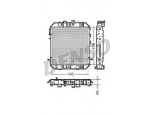 DENSO DRM45200 radiatorius, variklio aušinimas 
 Aušinimo sistema -> Radiatorius/alyvos aušintuvas -> Radiatorius/dalys
MB390160, MB390161