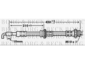 BORG & BECK BBH6756 stabdžių žarnelė 
 Stabdžių sistema -> Stabdžių žarnelės
562339, 97 124 879, 97124879, 562339