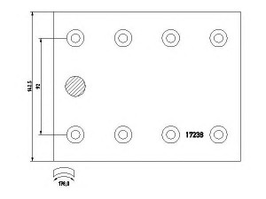 TEXTAR 1723804 stabdžių antdėklo rinkinys, būgninis stabdys 
 Techninės priežiūros dalys -> Papildomas remontas
3464210110, 3464232010, 3464232310