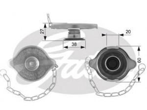 GATES RC108 radiatoriaus dangtelis