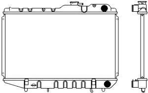 SAKURA  Automotive 1460-0103 radiatorius, variklio aušinimas