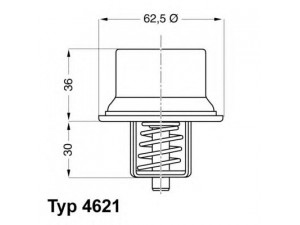 WAHLER 4621.80D termostatas, aušinimo skystis 
 Aušinimo sistema -> Termostatas/tarpiklis -> Thermostat
11 53 1 318 274