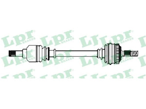 LPR DS52250 kardaninis velenas 
 Ratų pavara -> Kardaninis velenas
8200351247, 8200379236, 8200432515