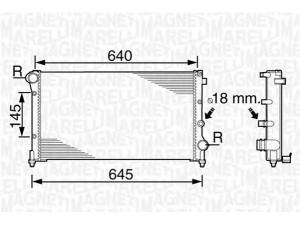 MAGNETI MARELLI 350213383000 radiatorius, variklio aušinimas 
 Aušinimo sistema -> Radiatorius/alyvos aušintuvas -> Radiatorius/dalys
51706204