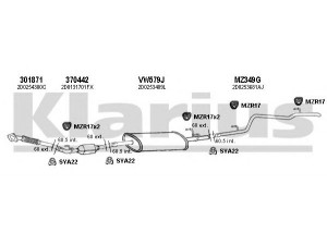 KLARIUS 930878U išmetimo sistema 
 Išmetimo sistema -> Išmetimo sistema, visa