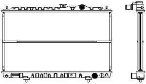 SAKURA  Automotive 1321-0210 radiatorius, variklio aušinimas