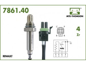 MTE-THOMSON 7861.40.025 lambda jutiklis 
 Išmetimo sistema -> Lambda jutiklis
77 00 100 713