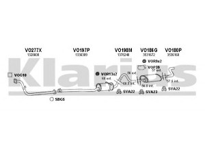 KLARIUS 960164U išmetimo sistema 
 Išmetimo sistema -> Išmetimo sistema, visa