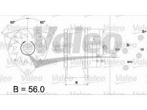 VALEO 436414 kintamosios srovės generatorius