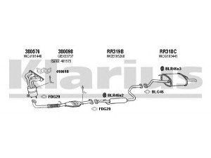 KLARIUS 120364U išmetimo sistema 
 Išmetimo sistema -> Išmetimo sistema, visa