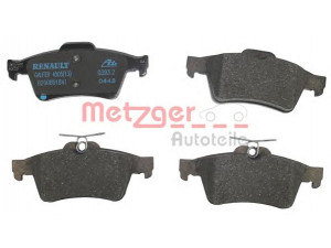 METZGER 1160105 stabdžių trinkelių rinkinys, diskinis stabdys 
 Techninės priežiūros dalys -> Papildomas remontas
4406 000 02R, 4406 016 89R