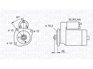 MAGNETI MARELLI 063521250350 starteris 
 Elektros įranga -> Starterio sistema -> Starteris
020911023PX