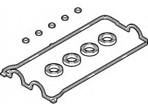 ELRING 389.310 tarpiklių komplektas, svirties gaubtas 
 Variklis -> Cilindrų galvutė/dalys -> Svirties dangtelis/tarpiklis
11213-11041