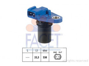 FACET 9.0302 jutiklis, skirstomojo veleno padėtis 
 Variklis -> Variklio elektra
1 111 037, YS6A-12K073-AB, C201-18-230