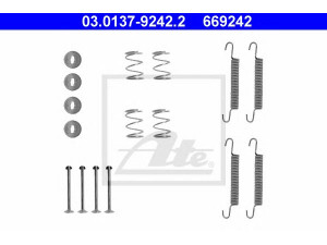 ATE 03.0137-9242.2 priedų komplektas, stovėjimo stabdžių trinkelės 
 Stabdžių sistema -> Rankinis stabdys