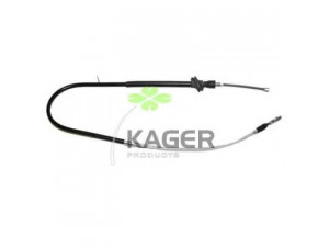 KAGER 19-0557 trosas, stovėjimo stabdys 
 Stabdžių sistema -> Valdymo svirtys/trosai
4A0609721B, 4A0609721E