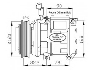 NRF 32449 kompresorius, oro kondicionierius 
 Oro kondicionavimas -> Kompresorius/dalys
0K55261450B, 0K55261450C, 0K56E61450
