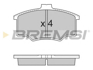 BREMSI BP2720 stabdžių trinkelių rinkinys, diskinis stabdys
MAMUSA326