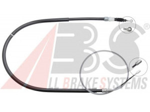 A.B.S. K14034 trosas, stovėjimo stabdys 
 Stabdžių sistema -> Valdymo svirtys/trosai
5C0609721AH, 5C0609721AJ