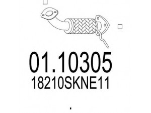MTS 01.10305 išleidimo kolektorius 
 Išmetimo sistema -> Išmetimo vamzdžiai
18210SKNE11